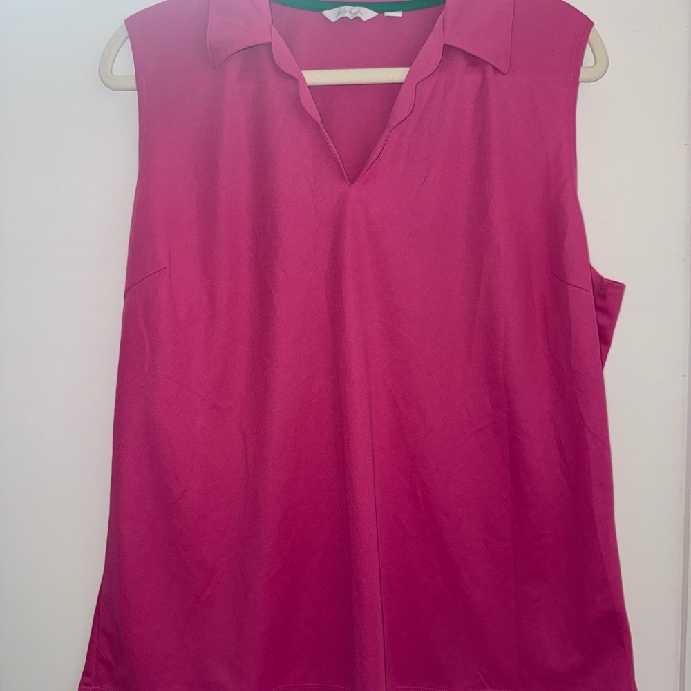 Lady Hagen Fuchsia Sleeveless Blouse